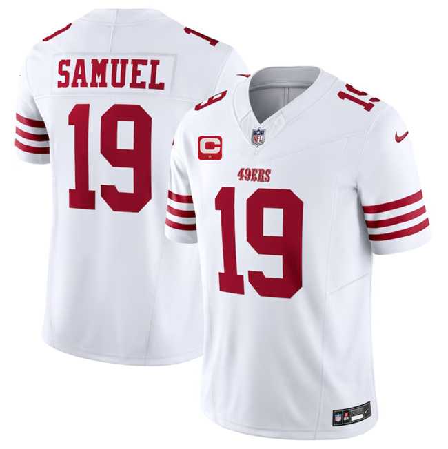 Men & Women & Youth San Francisco 49ers #19 Deebo Samuel White 2023 F.U.S.E. With 1-Star C Patch Vapor Untouchable Limited Jersey->san francisco 49ers->NFL Jersey